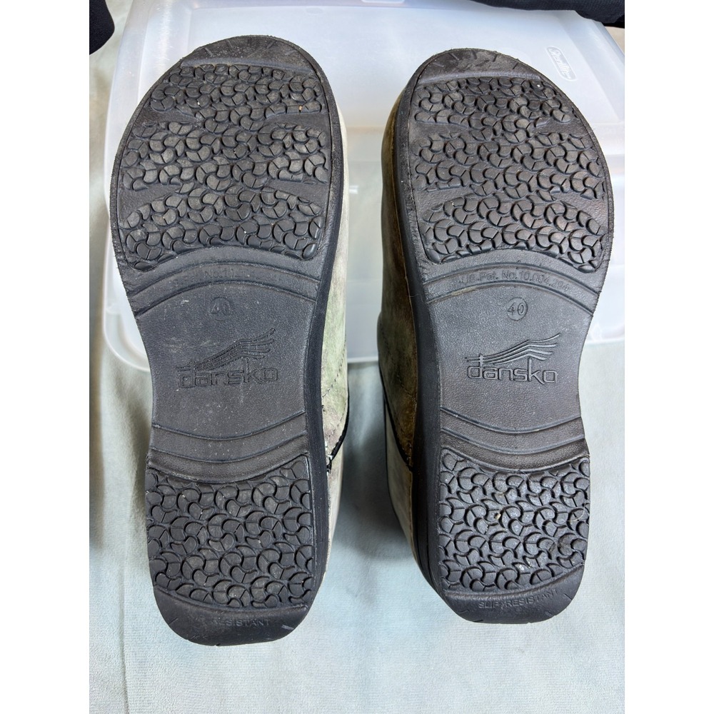 Dansko  XP 20 Professional Camo Clogs Women Suede Slip On Shoes Nurse  Sz 9 / 40 - Picture 16 of 16